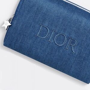 Dior Denim Blue Cosmetic Bag